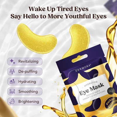 Dermora Hydrating Eye Mask Under Eye Patches 49 Pair EXP: 2/23/27