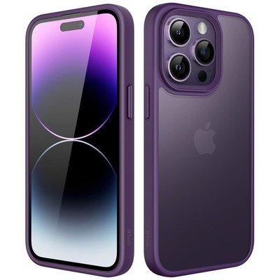 Matt Hülle für iPhone 14 Pro 6,1 Zoll, Stoßfest Militärstandard FallSchutz Ha...