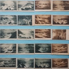 Tuck's 'Connosseur' Rough Sea Storm. Early Undivided Back - Job Lot 20 ALL SHOWN