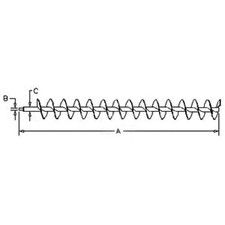 Horizontal Unloading Auger fits Case IH 1644 1666 1688 1660 1680 1640 1347499C2