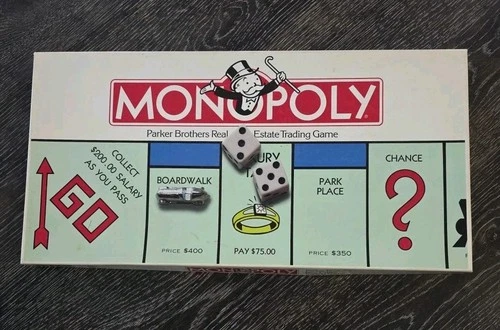 VINTAGE Monopoly 1985 COMPLETE Classic Board Game Parker Brothers 80's