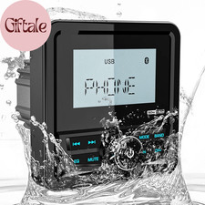 Waterproof Marine Digital Media Receiver - Bluetooth Marine Stereo with 2.8 Inch