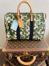Louis Vuitton Speedy Bandouliere Monogramouflage Duffle 35 Green