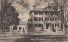 Andover Historical Society Deacon Amos Blanchard House MA Portico Postcard