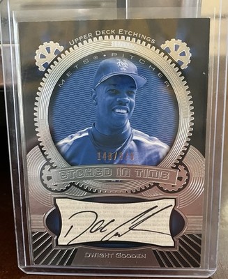 2004 Upper Deck Etchings DWIGHT GOODEN Auto /375 #ET-DG Mets ''Doc'' SIGNED