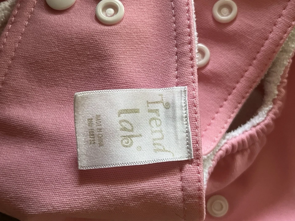 4 Cloth Diaper Covers Baby Girl Adjustable Snaps Pink Trend Labs Small Medium L - Image 2 of 3