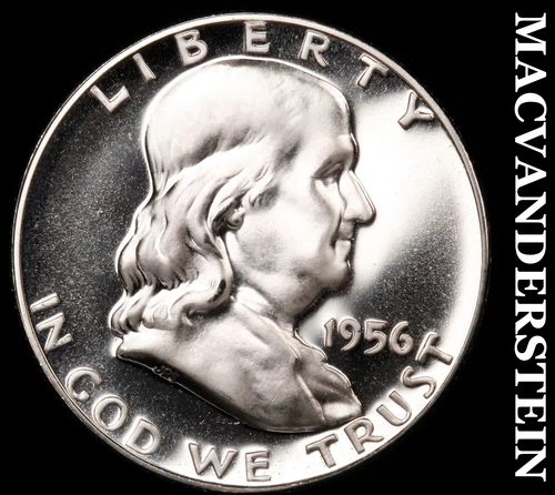 1956 Silver Franklin Half Dollar - Choice Gem Proof  Lustrous  #i830