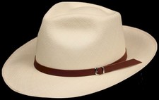 Half Inch - Brown Leather - Hat band Men Sun Panama Hat fedora Replacement strap