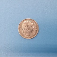 George III  1820 New Coinage Milled Silver Sixpence