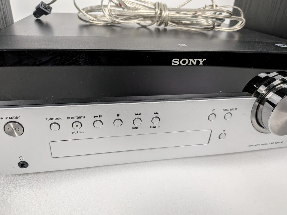 Sony Bluetooth Micro Music CD System Stereo HCD-SBT100 Speakers No Remote 0499 - Image 3 of 4