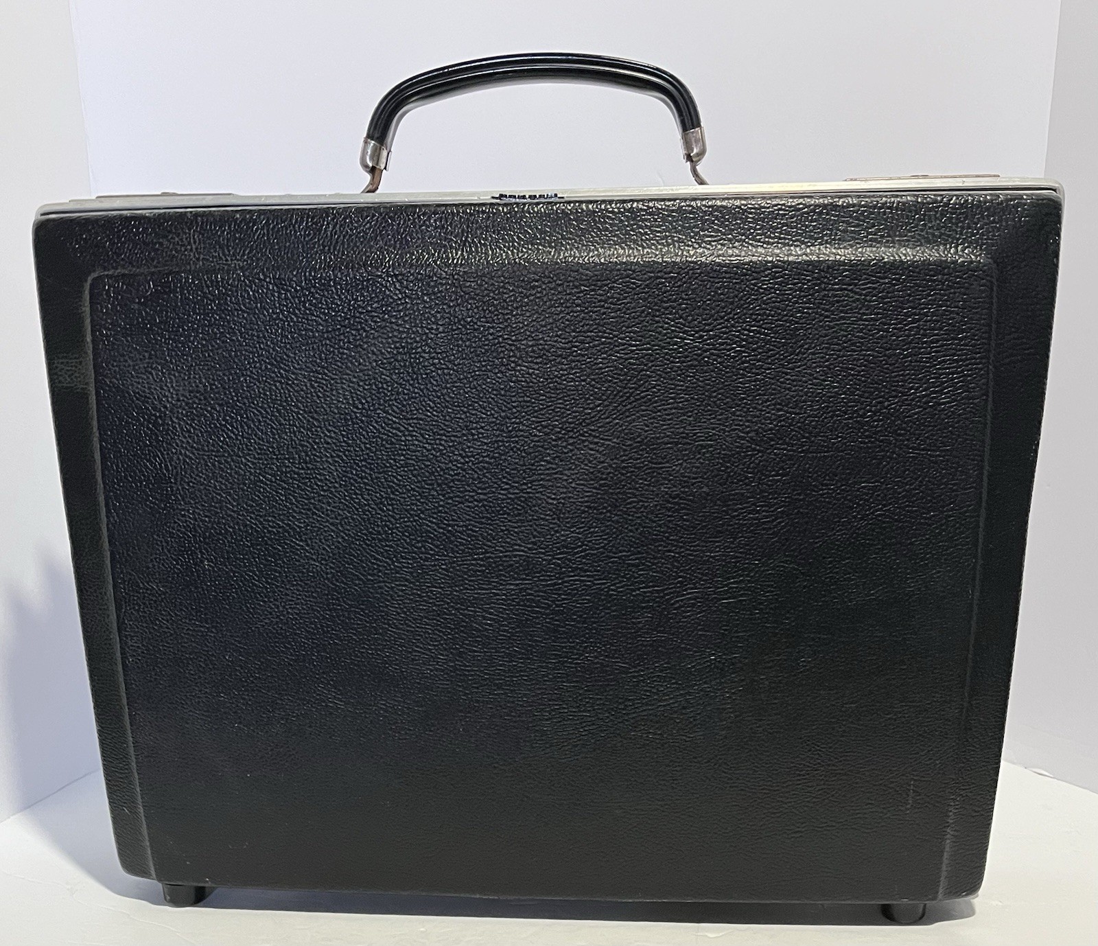 Stebco Hard Shell Attache Case Briefcase Black Vintage No Key