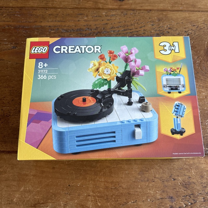 LEGO Creator 31172 Record Player with Flowers 3-in-1 Set New Sealed