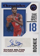 2018-19 Panini Chronicles Rookie Signatures Red Shake Milton #RC-SMT Auto 0hr