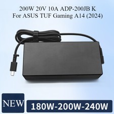 200W 20V 10A ADP-200JB K For ASUS TUF Gaming A14 2024 FA401WV Charger Adapter