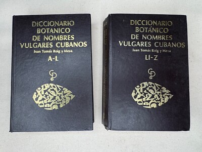 Diccionario Botanico de Nombres Vulgares Cubanos 2 Volumes Ethnobotany Osain