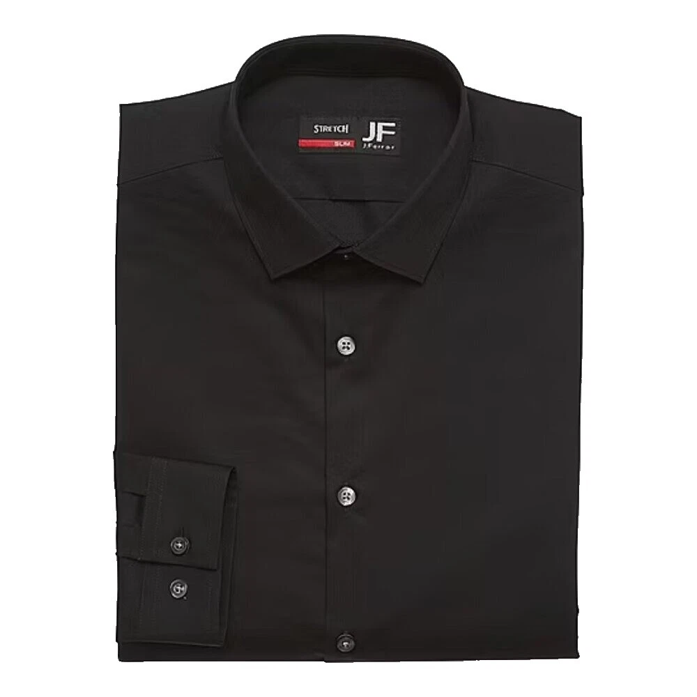 Camisas de vestir negro J. Ferrar para hombres