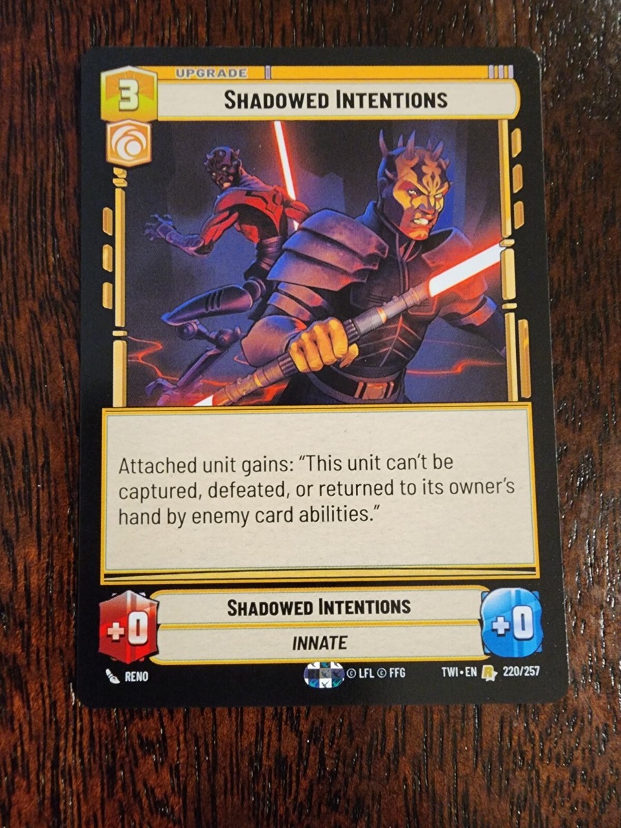 STAR WARS UNLIMITED SHADOWED INTENTIONS #220 TWILIGHT OF THE REPUBLIC RARE  | eBay