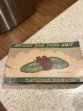 Plasticville BL-2 Bridge  Pond, Various Trees And Other Pieces