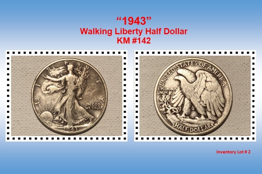 1943 - Walking Liberty Half Dollar (no mint mark) | eBay