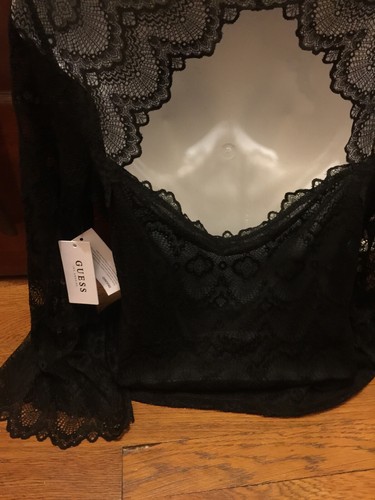 Guess beautiful Lace choker top black XL - Picture 4 of 4