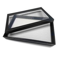 100 Slots Jewelry Ring Display Organizer Tray Holder Earrings Storage Box Case