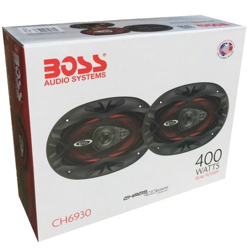 2 DIFFUSORI OVALI 6X9 BOSS CH6930 ROSSI 3 VIE PREDISPOSIZIONE COFANO BAGAGLIAIO - Foto 12 di 12