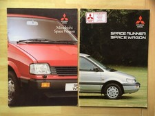 MITSUBISHI SPACE RUNNER SPACE WAGON  Sales brochures x 2 1990