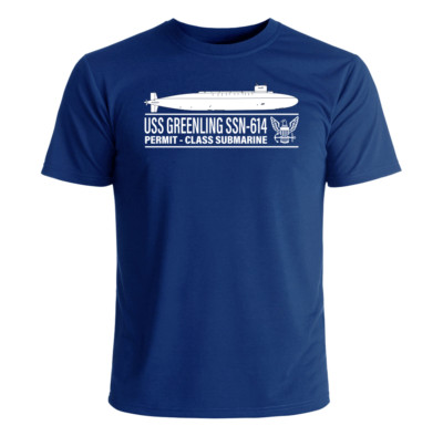 USS Grayling SSN-646 T-Shirt US Navy Officially Licensed