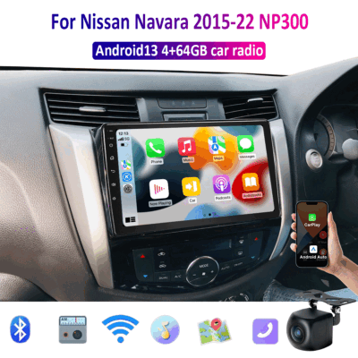 Apple Carplay Android auto For Nissan Navara 2015-22 NP300