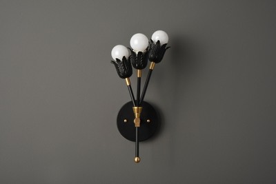 Modern 3-Light Wall Sconce Mid Century Vintage Fixture ...