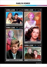 Marilyn Monroe Elvis Presley John F. Kennedy MNH Stamps 2023 Sierra Leone M/S