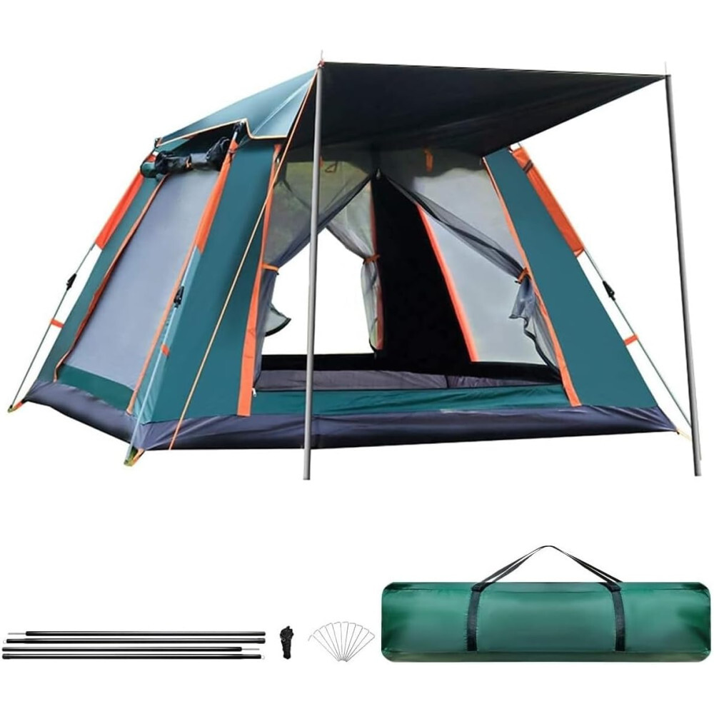 Tienda de Campaña 6 Personas Pop up Automática Resistente al Agua con Mosquite