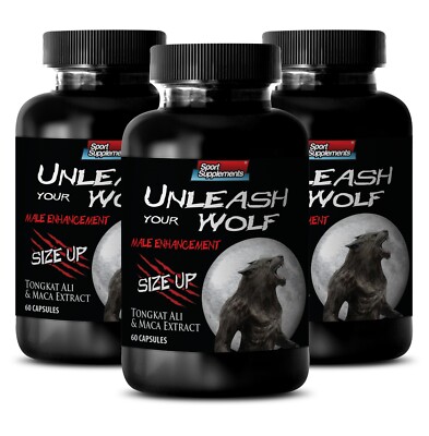 Performance & Recovery Pills - Unleash Your Wolf 2170mg - 3 Bottle 180 Capsules