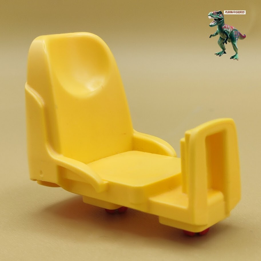 Playmobil-asiento amarillo-naranja-silla-pasajeros-avion-jet-aeropuerto-4310