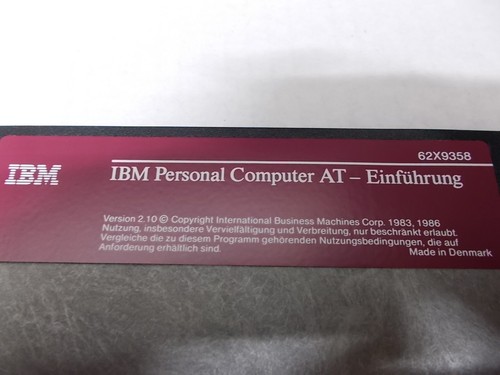 IBM Personal Computer At- Einführung Version 2.10, GER, 62X9358, 13,3 cm Floppy - Bild 2 von 2