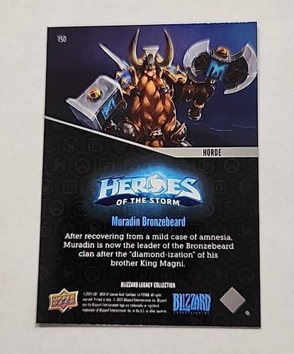 2023 Upper Deck Blizzard Legacy Muradin Bronzebeard Horde Red #150 - Picture 2 of 2