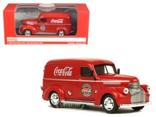 1945 PANEL DELIVERY VAN "COCA-COLA" RED 1/43 DIECAST MODEL BY MCC 443045