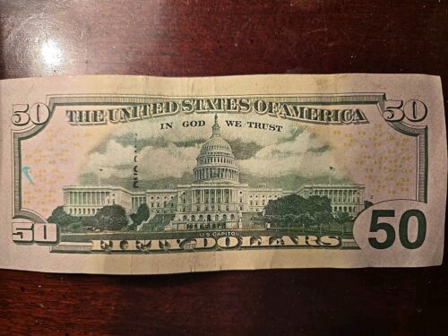 2004 $50 Dollar Bill Four Pr Quad Doubles Fancy Serial Number #00772200 Bookends - Picture 3 of 4