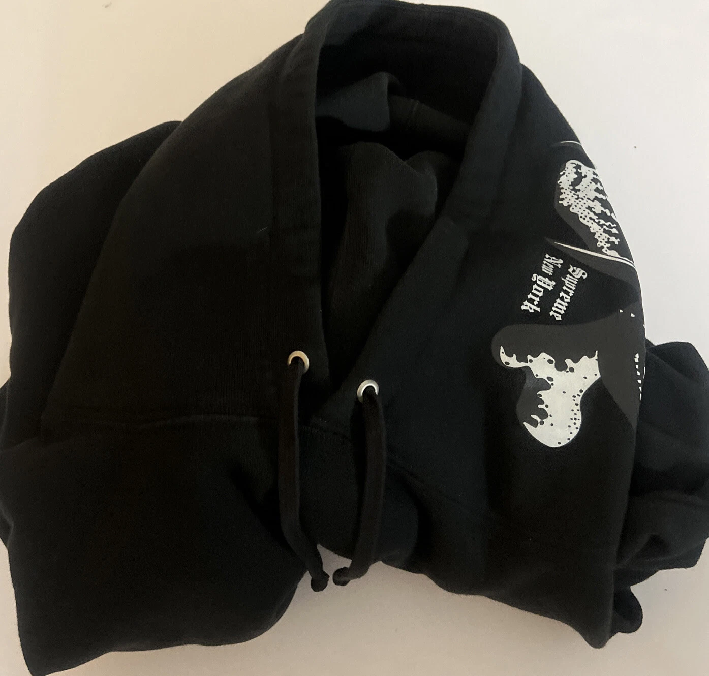 FELPA CON CAPPUCCIO SUPREME BOUNTY HUNTER NERA TAGLIA LARGE NUOVA (AUTENTICA) FW23