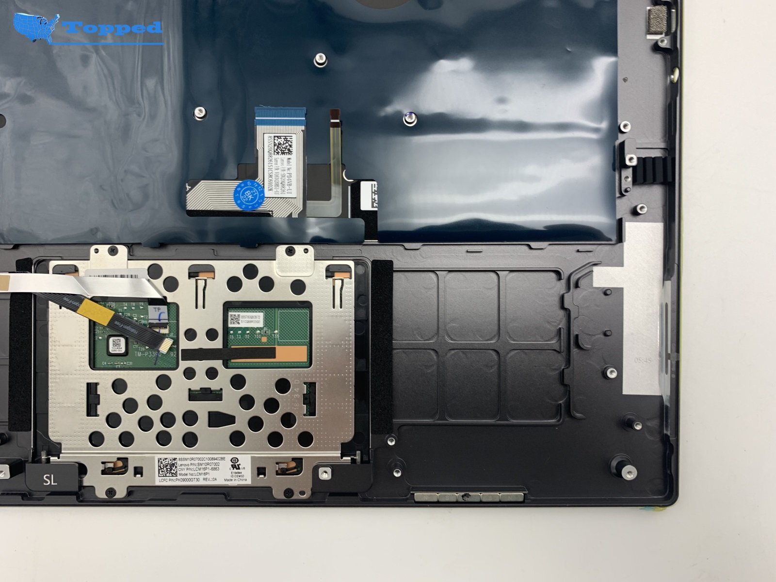 NEW Lenovo Yoga C93013IKB 81C4 Laptop Palmrest Keyboard Backlit