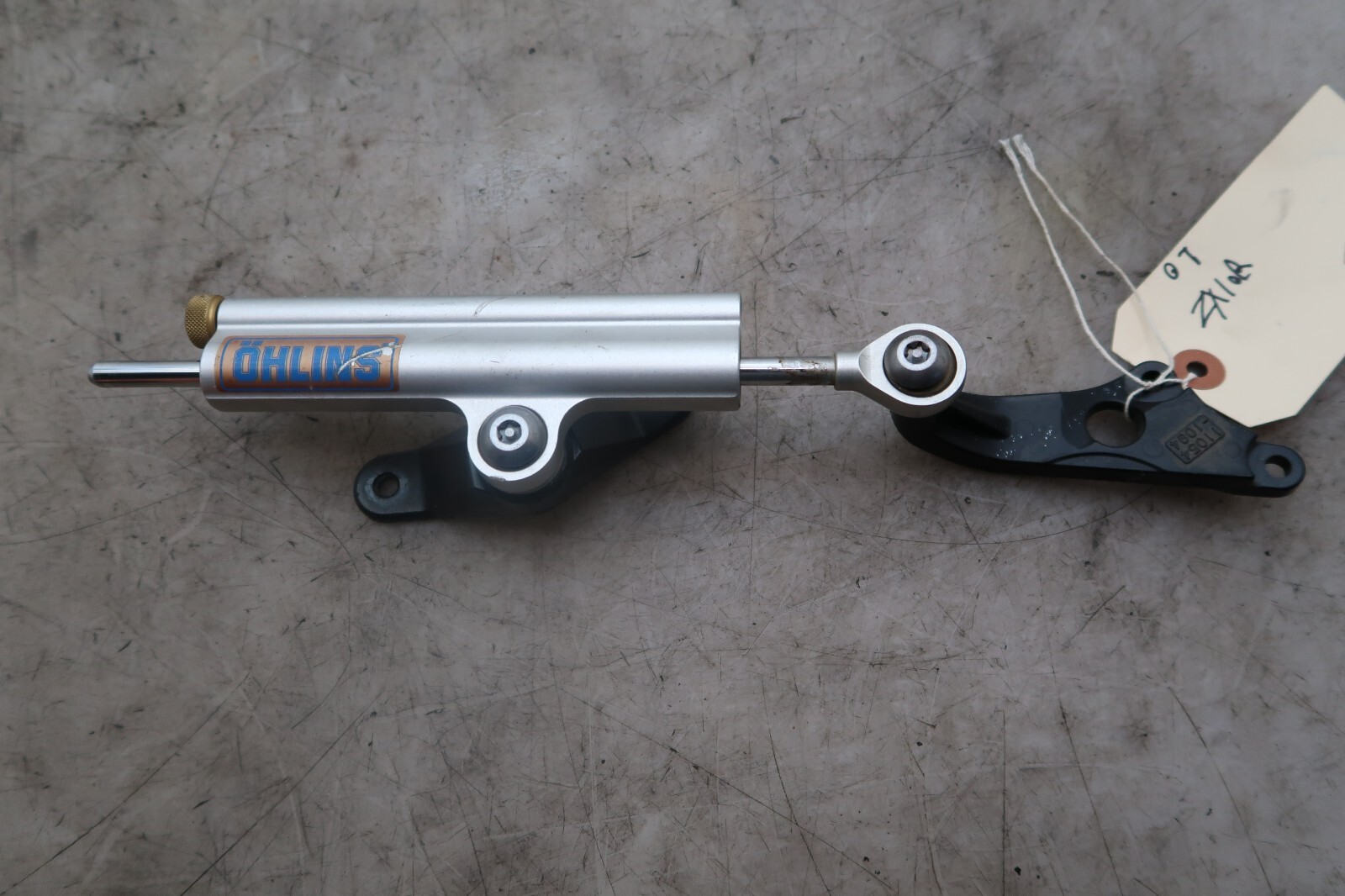 06 07 Kawasaki ZX10 ZX10R OHLINS STEERING DAMPER AND BRACKETS E1971 eBay