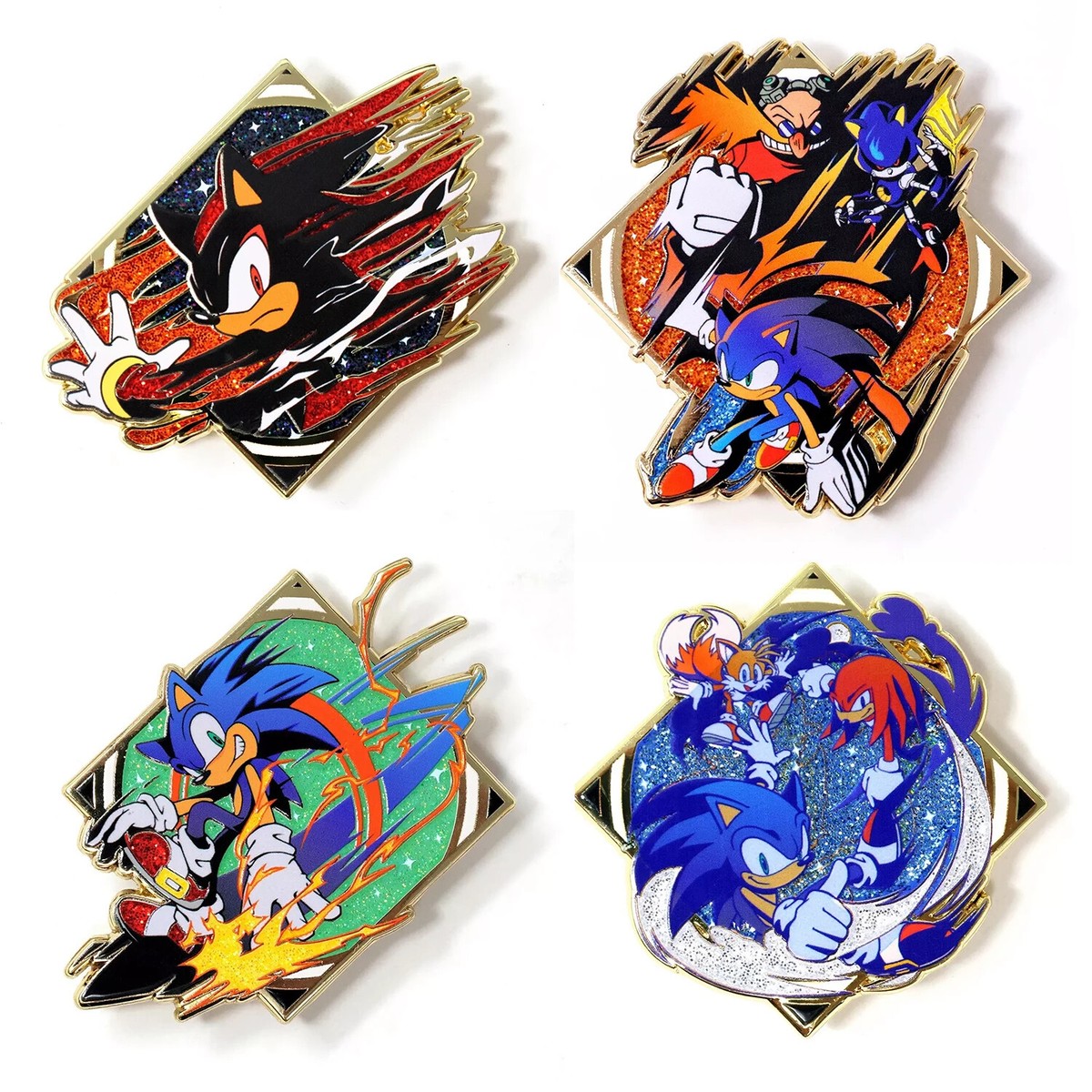 Sonic the Hedgehog Speed Stamp Blind Bag Series Enamel Pins Full
