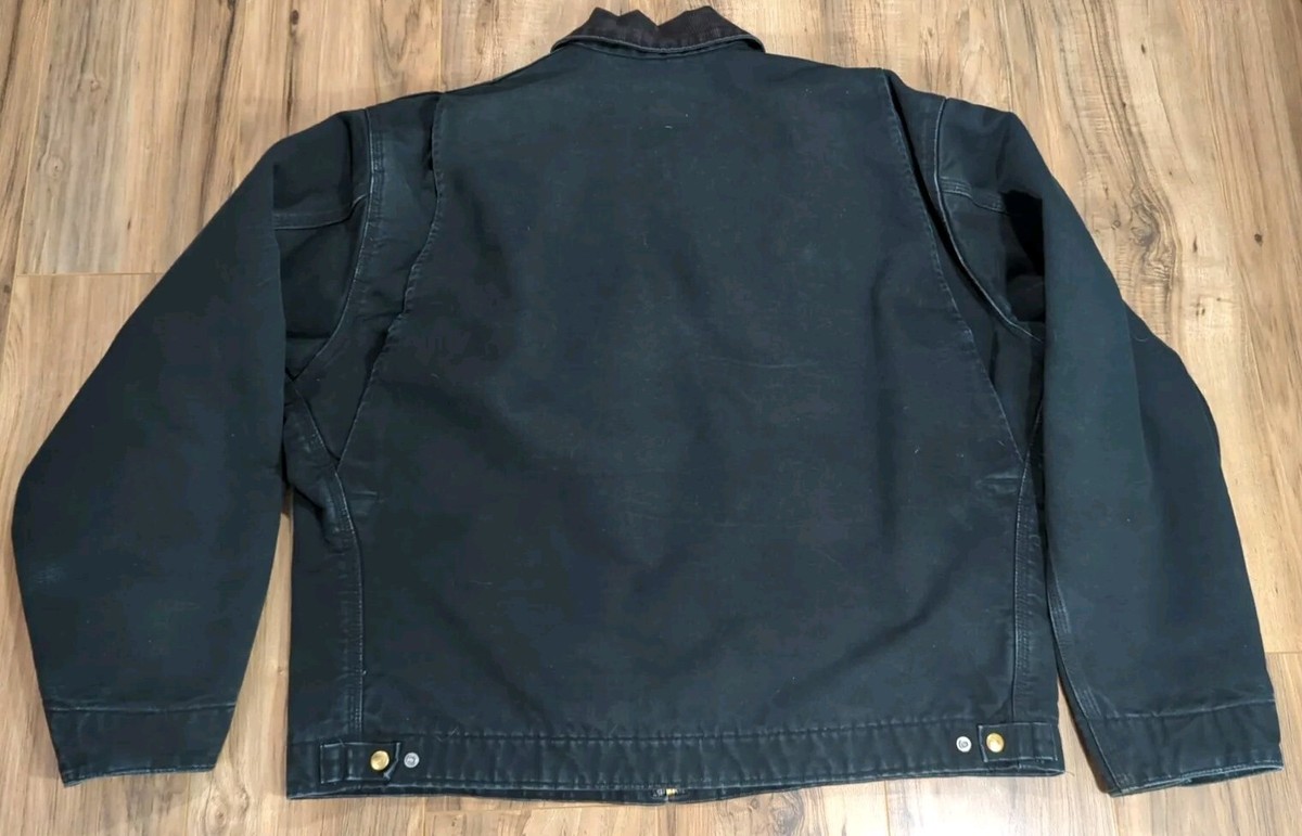 Carhartt Black Detroit Blanket Lined Jacket Size 52 Tall Carhartt Black Detroit Blanket Lined Jacket Size 52 Tall