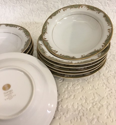 Sango China Japan Chateau Small Bowls x 12 Set Dessert Bowls 14cm Diameter VGC - Picture 2 of 8