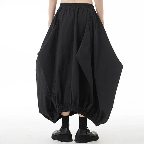 Japanese OversizedBaggy Skirts Cotton Elastic Waist Womens Punk Rock Gothic - Bild 5 von 5