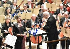 Bernard Haitink & Camilla Tilling signed 8x12 inch photo autographs Bernard Haitink & Camilla Tilling signed 8x12 inch photo autographs