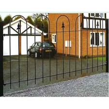 Solid Steel Black Powder Coated Railing In Black Easy Installation
