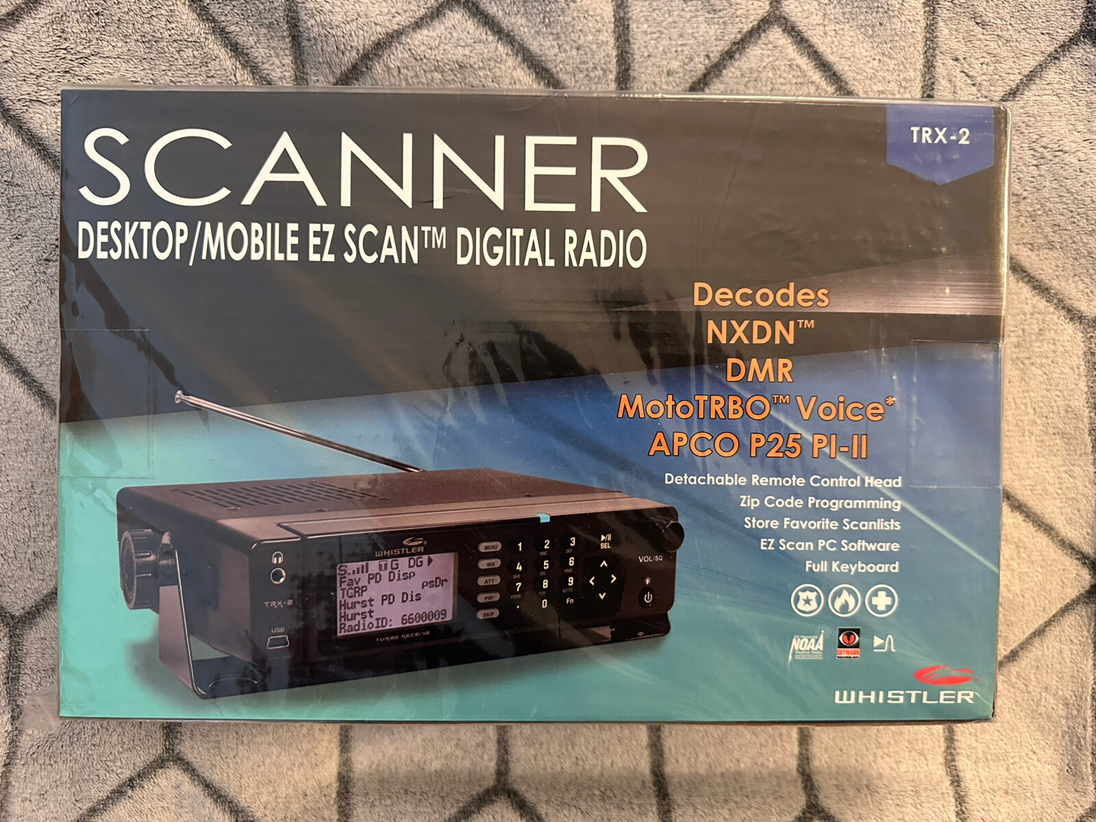 Brand New Whistler TRX2 Digital Scanner Radio Mobile/Desktop