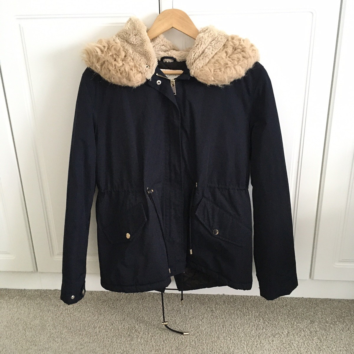 zara waterproof coat