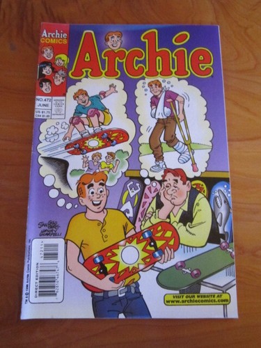 COMIC BOOK ARCHIE COMICS NO. 472 JUNE 1998 *** GREAT ** MUST SEE ...